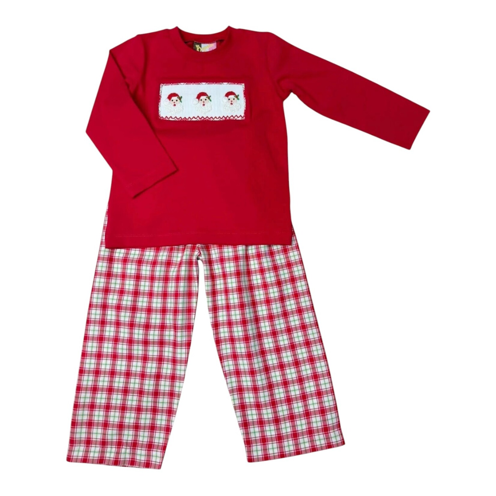 Banana Split Ho Ho Ho Smocked Pant Set
