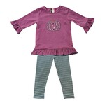 Banana Split Floral Pumpkin Legging Set