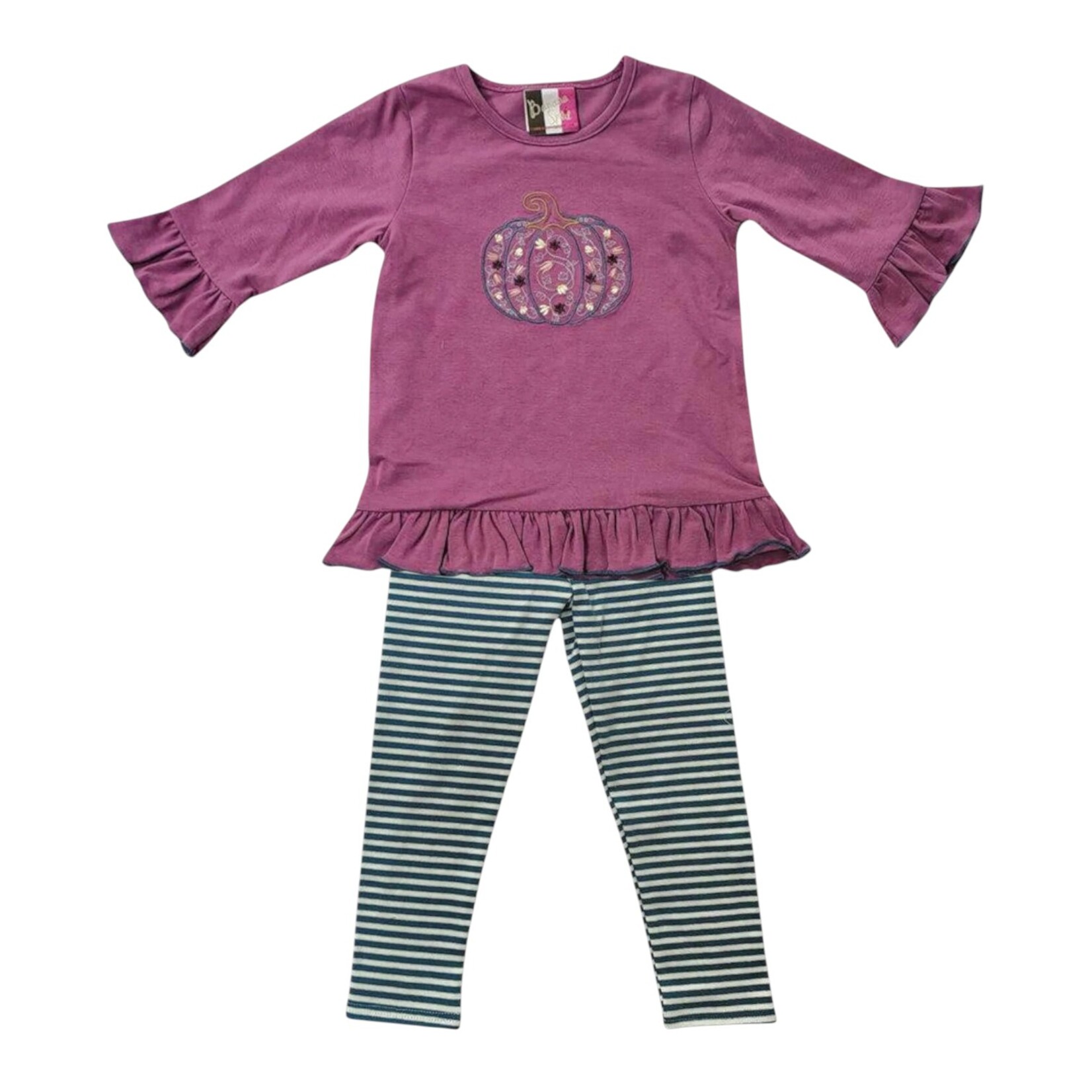 Banana Split Floral Pumpkin Legging Set