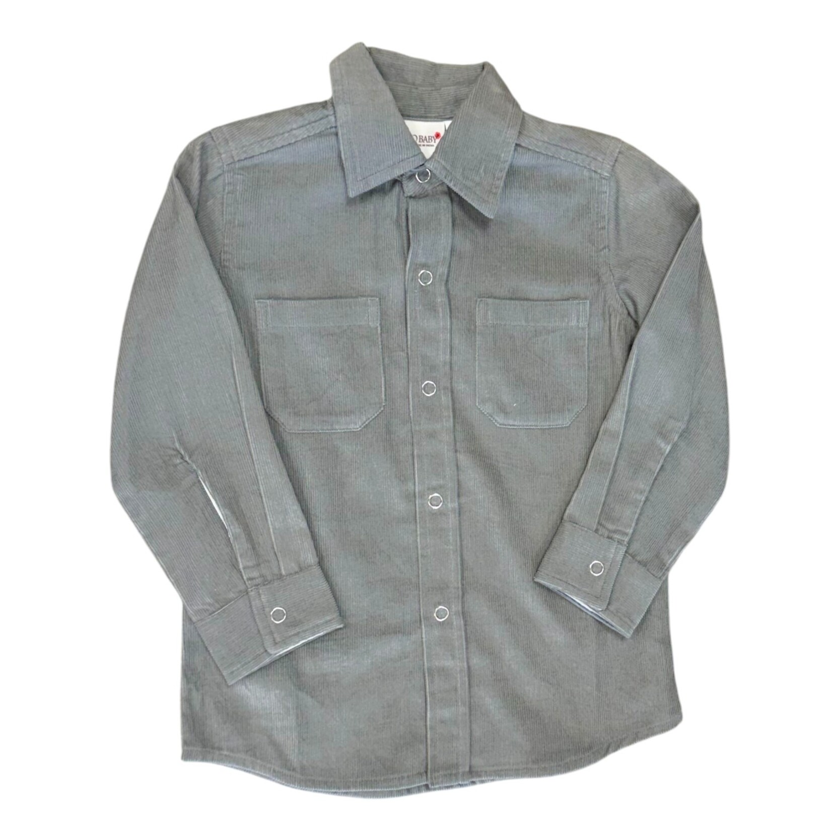 Yo Baby Corduroy Button Down Shirt - Blue
