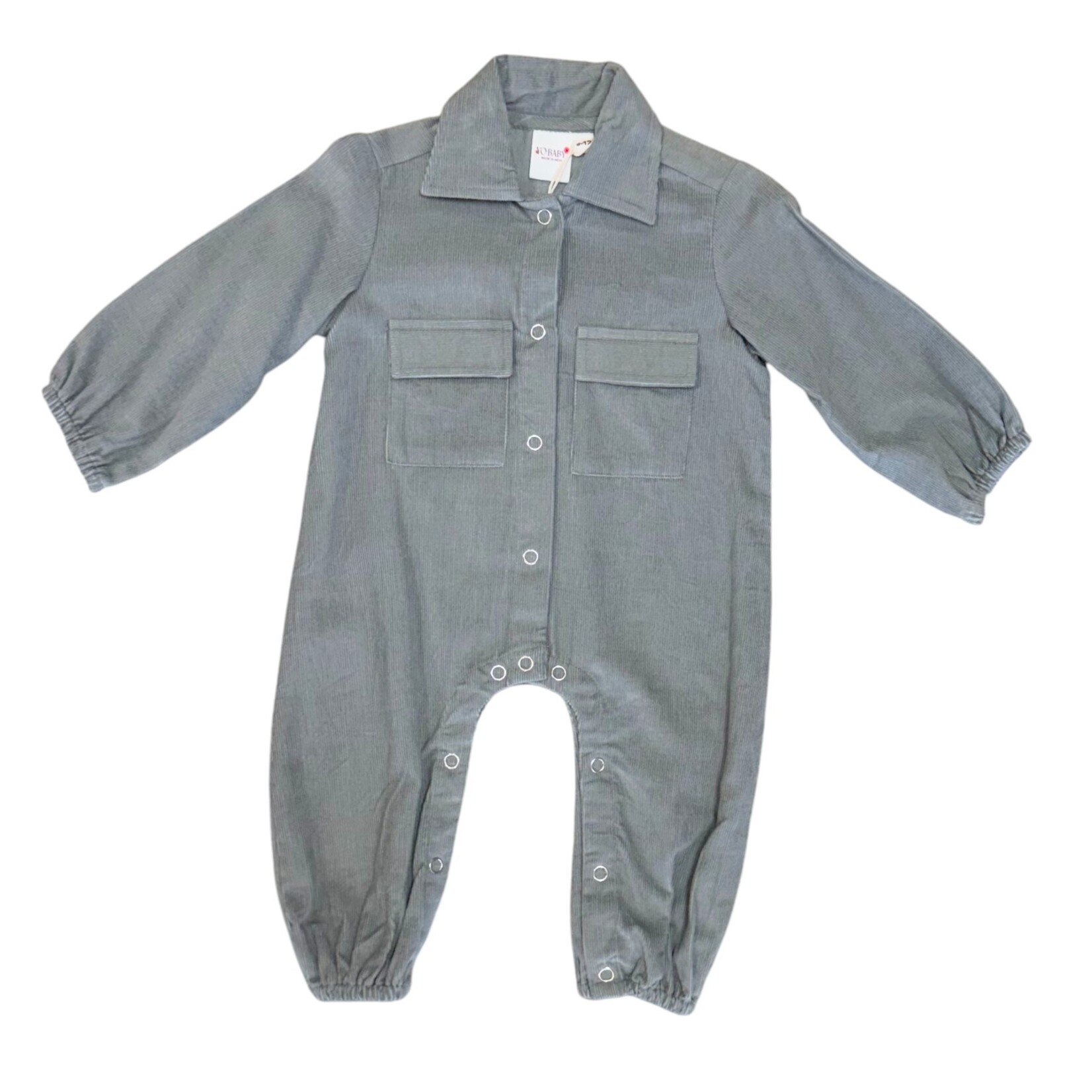 Yo Baby Corduroy Onesie - Blue