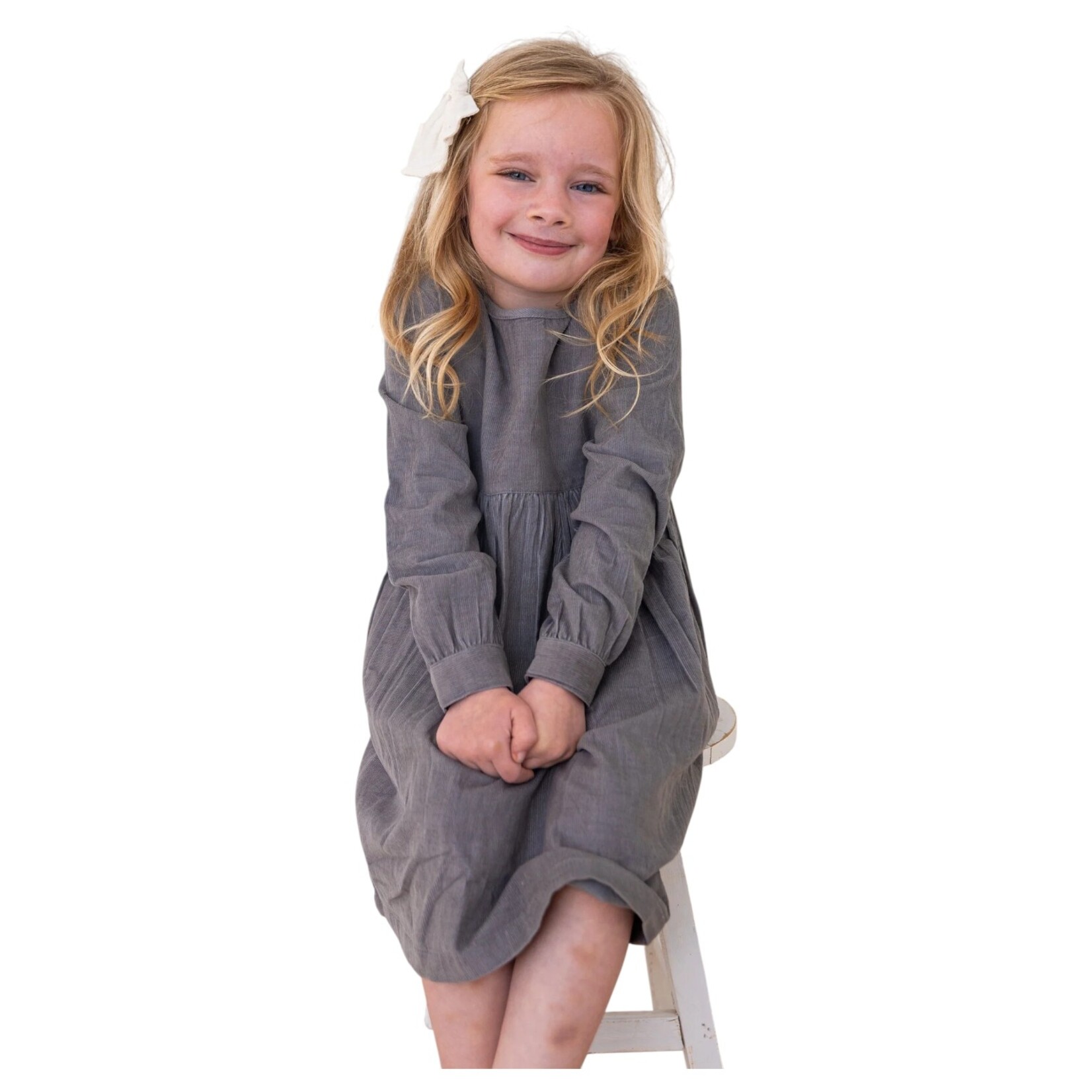 Yo Baby Corduroy Dress - Blue