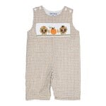 Sweet Dreams Gingham Turkey Smocked Longall