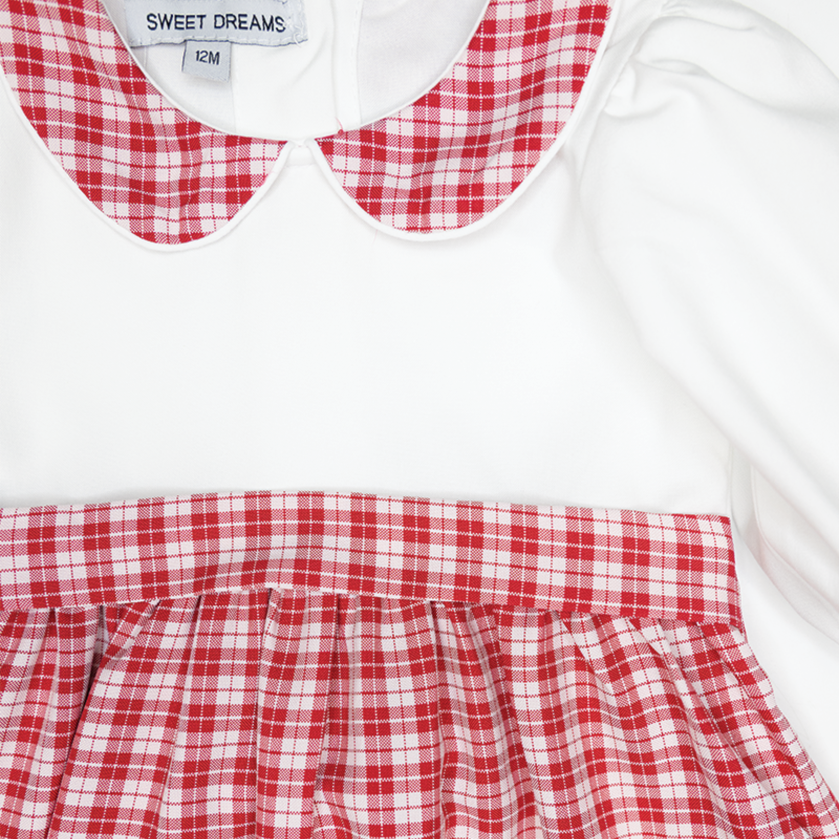Sweet Dreams Red & White Plaid Dress