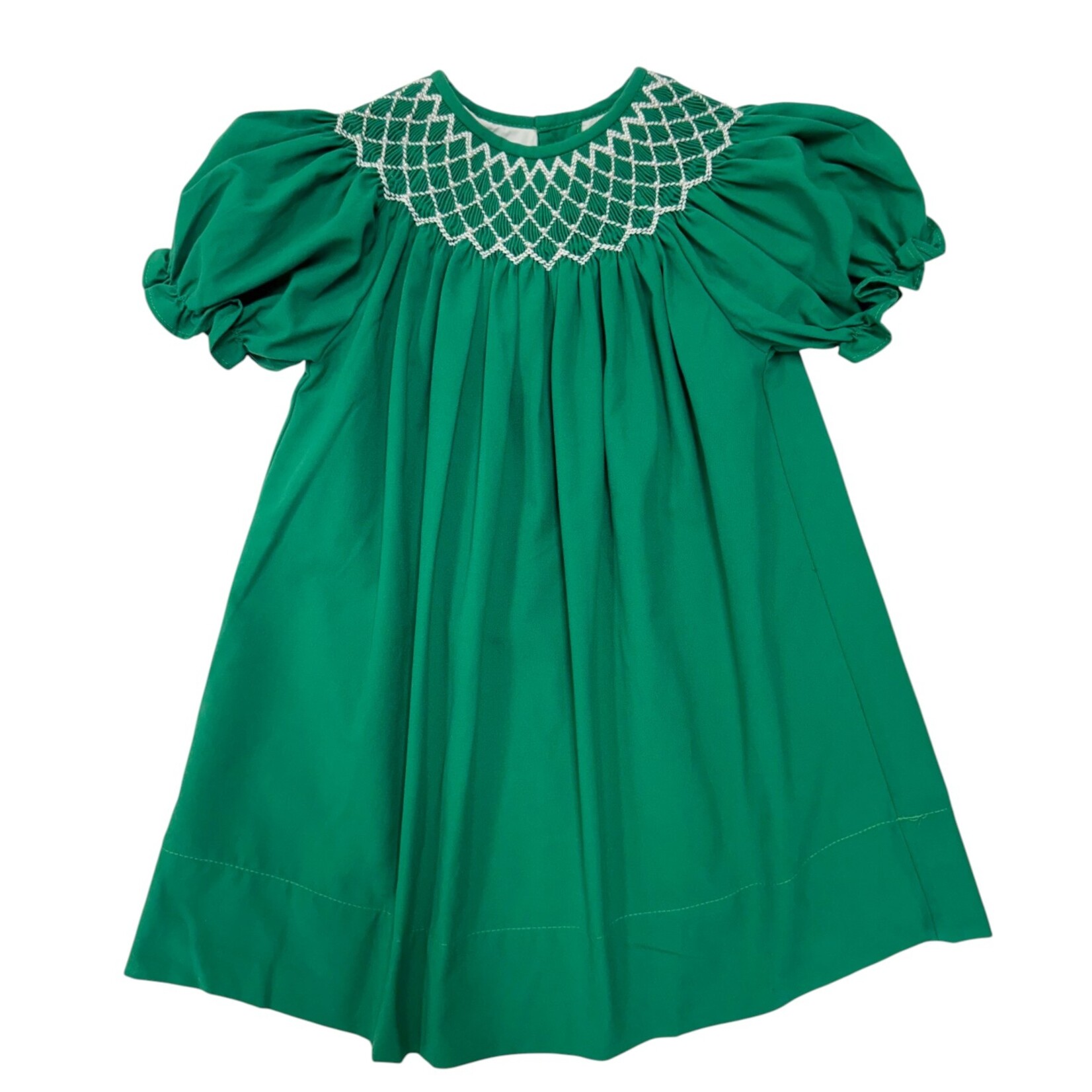 Sweet Dreams Green Pearl Smocked Dress