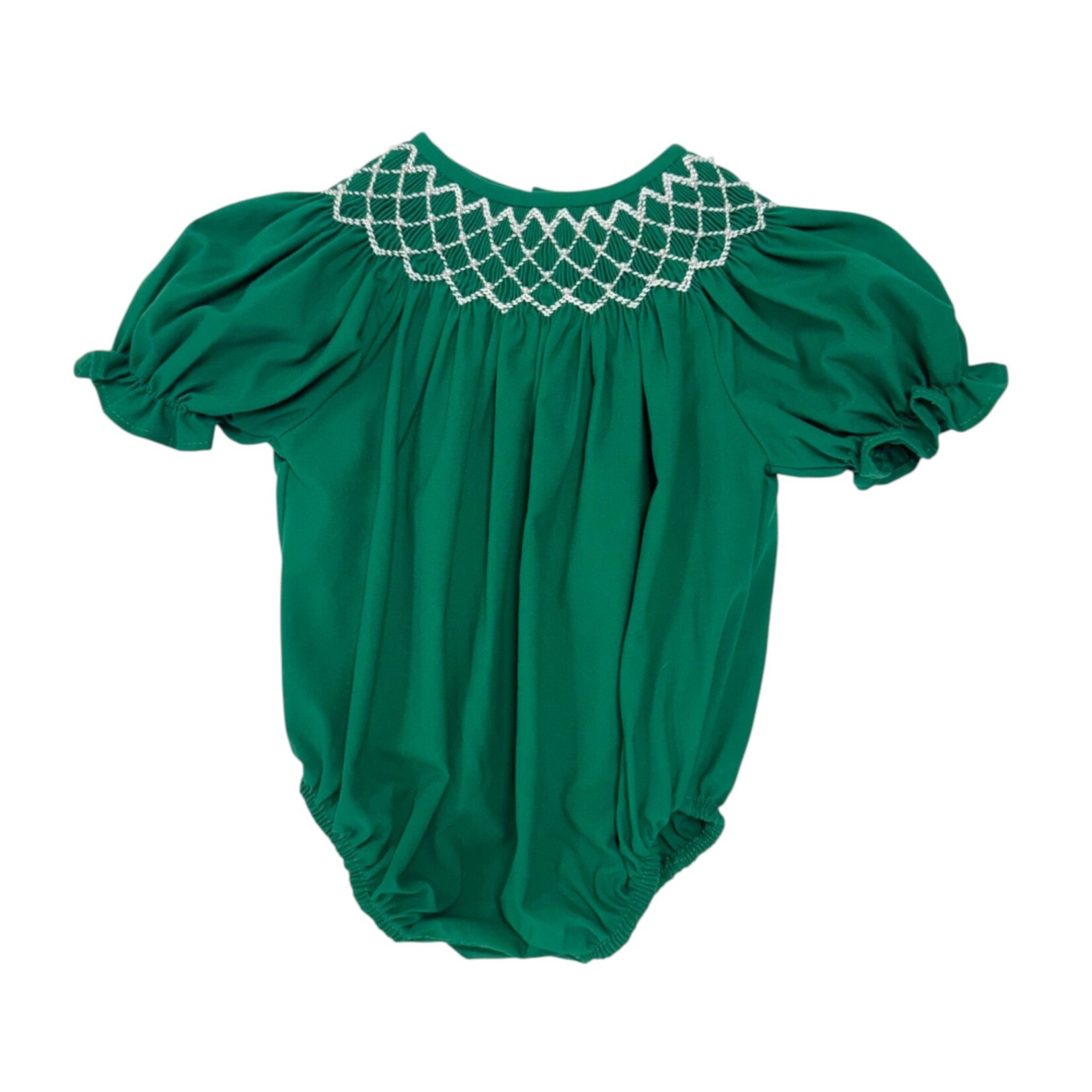 Sweet Dreams Green Pearl Smocked Bubble