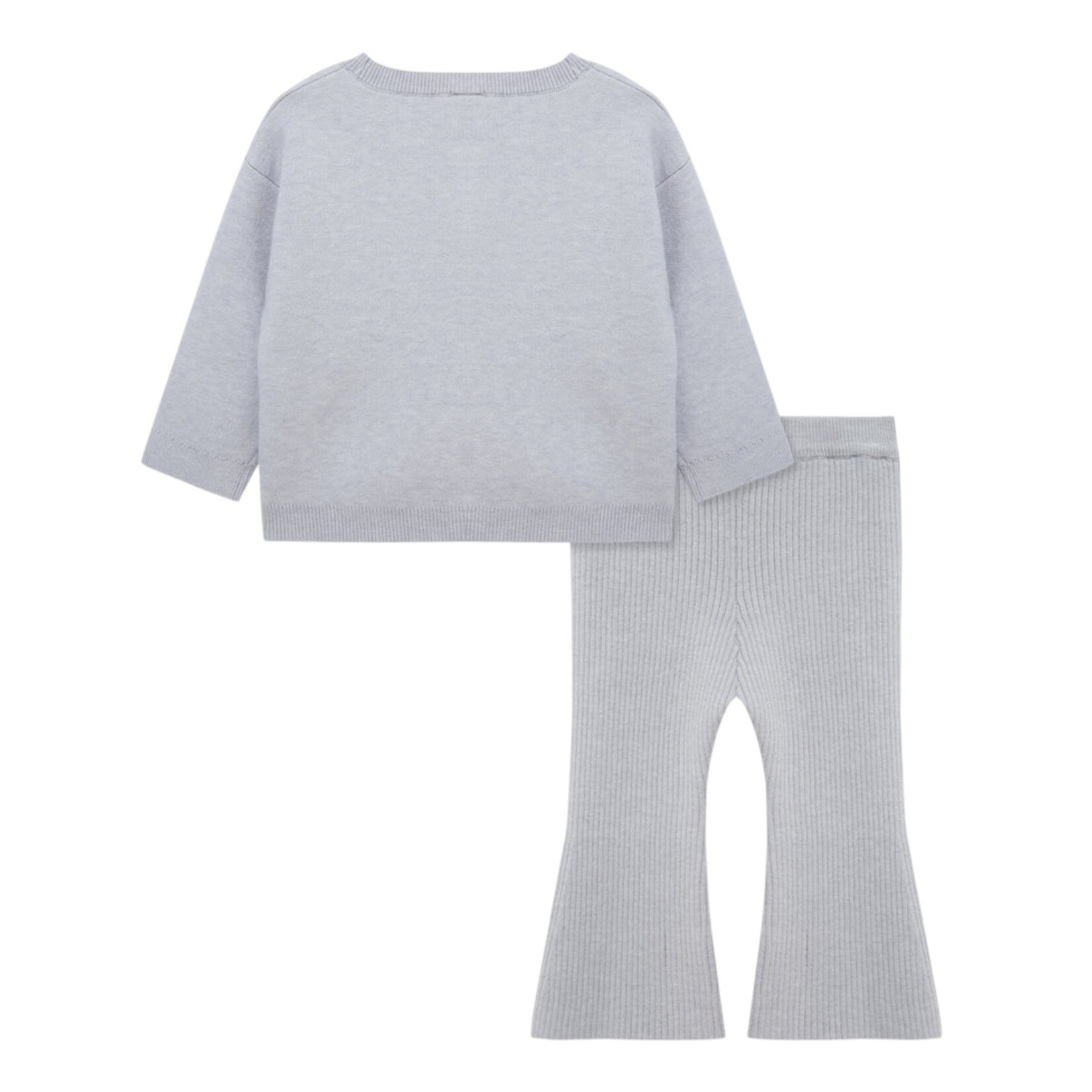 Little Me Grey Bow Sweater Set