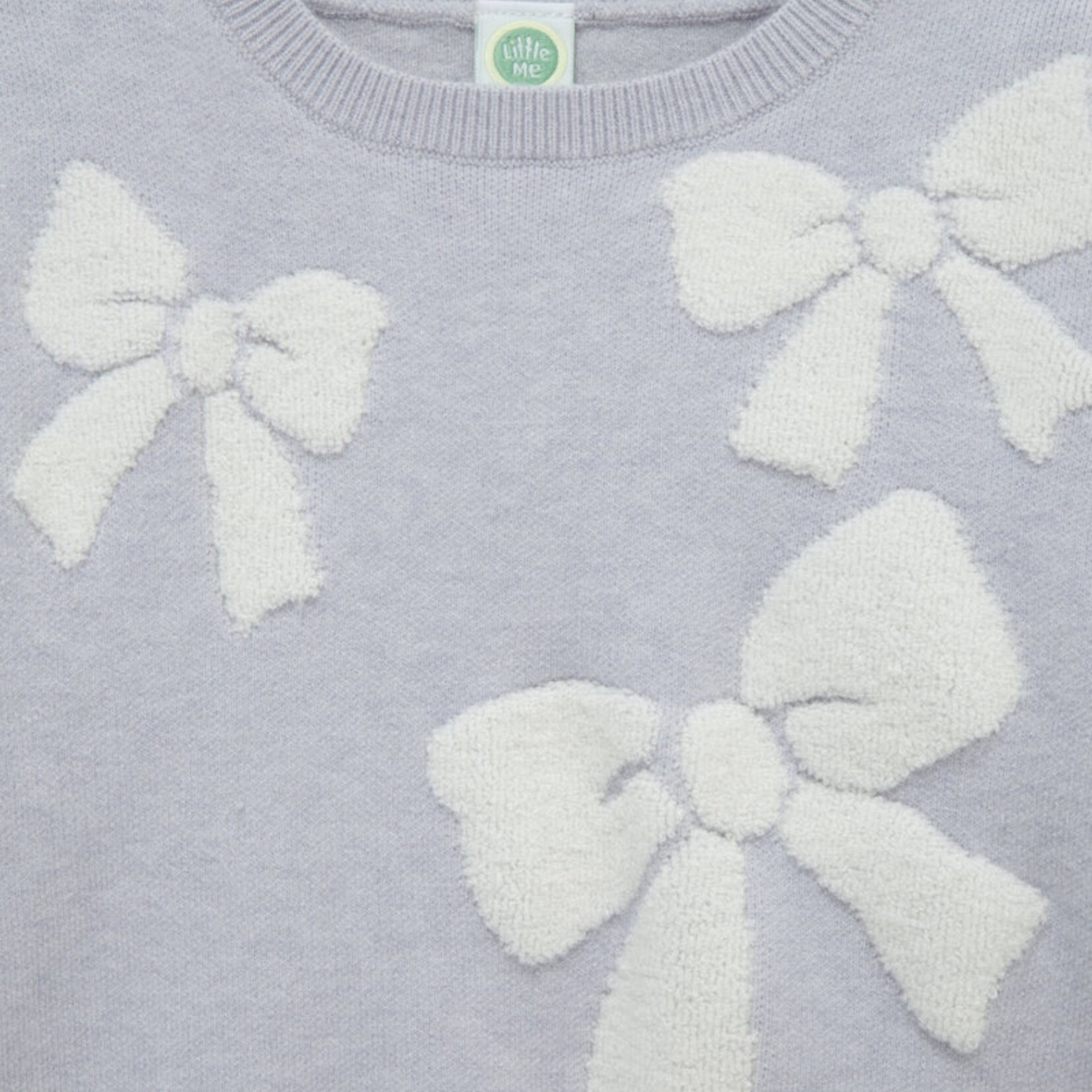 Little Me Grey Bow Sweater Set