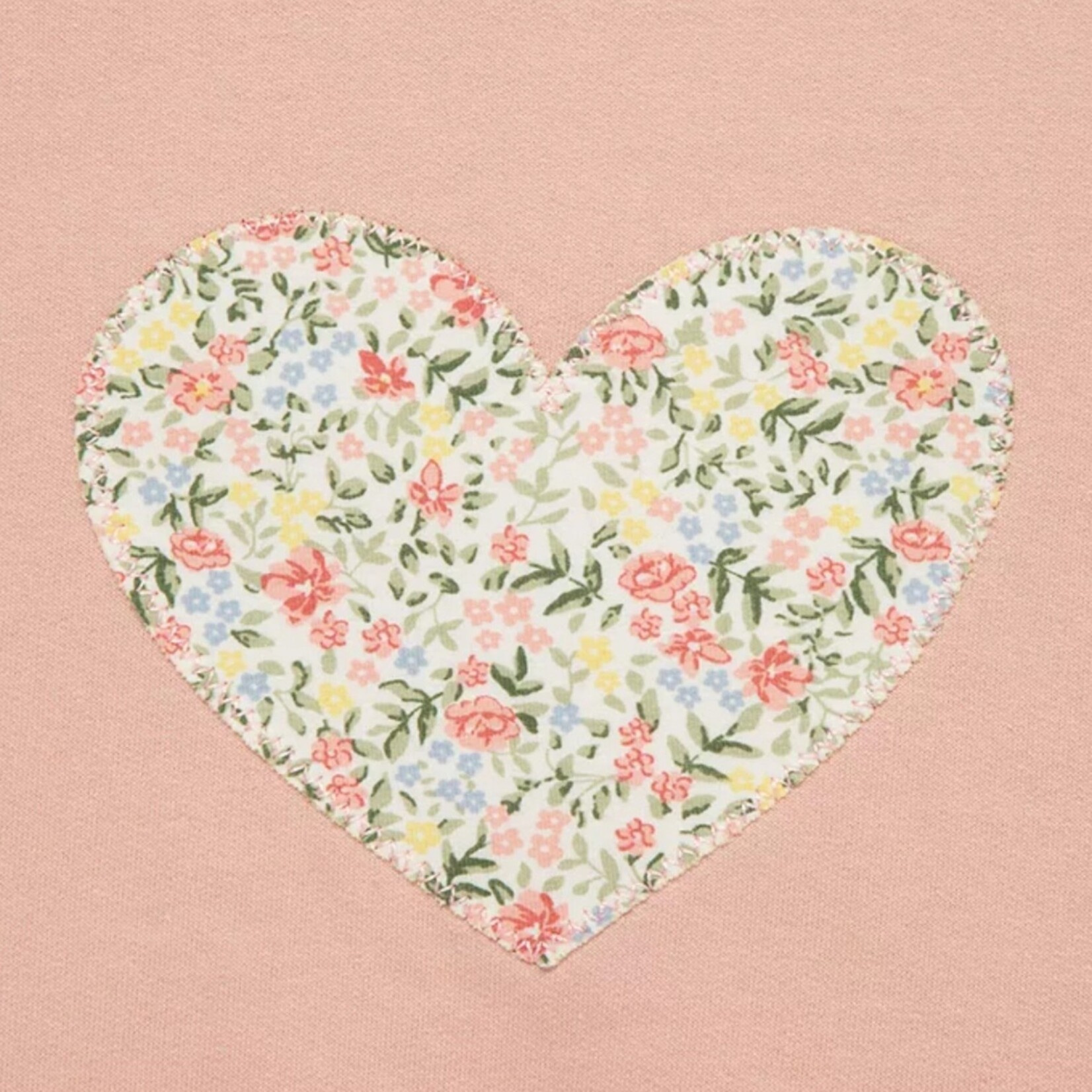 Little Me Floral Heart Sweatshirt Set