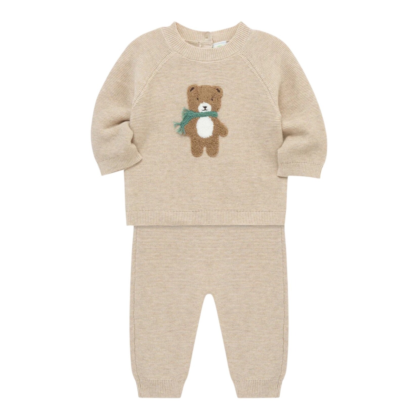 Little Me Bear Sweater Set