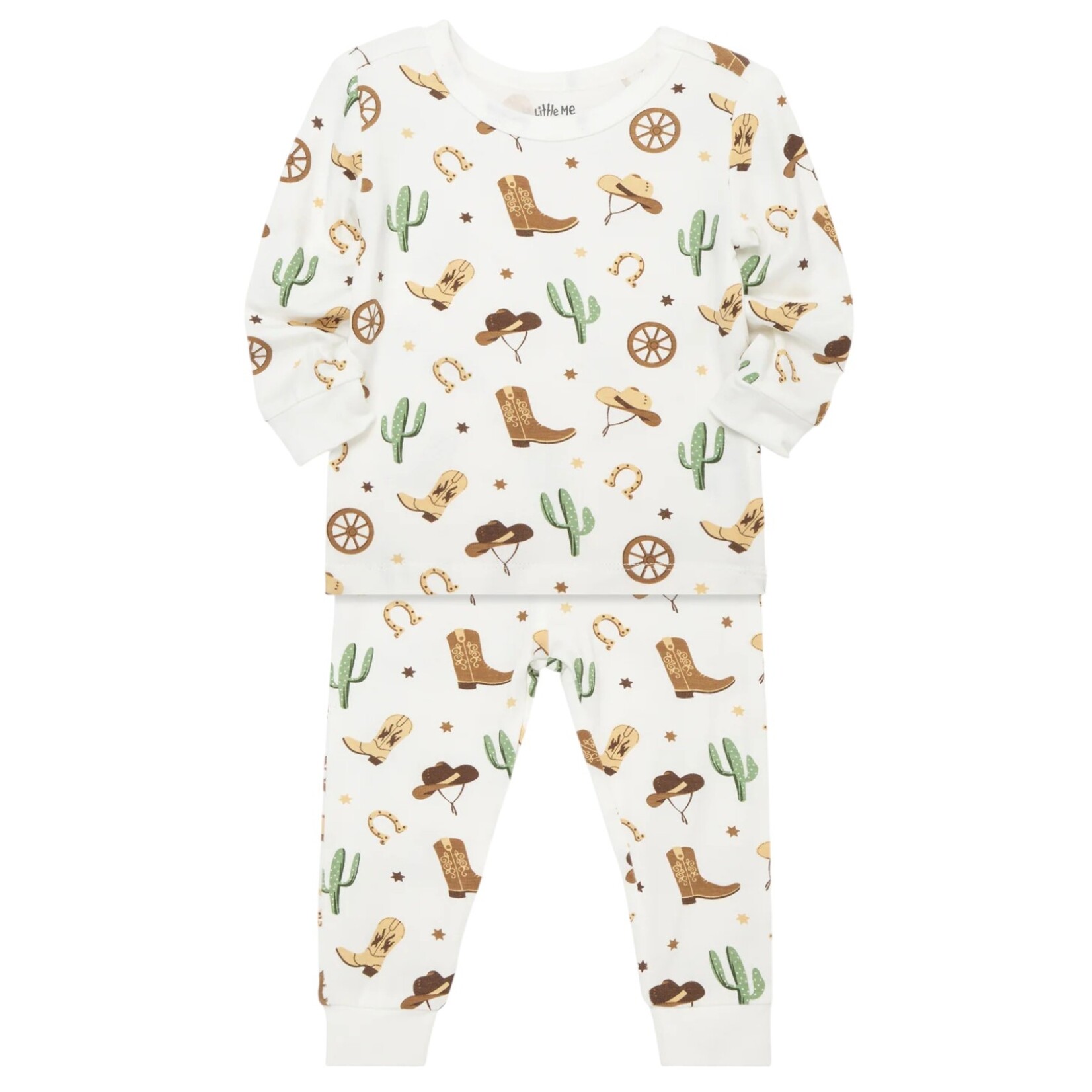 Little Me Cowboy Bamboo PJ Set