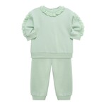 Little Me Sage Eyelet Jogger Set
