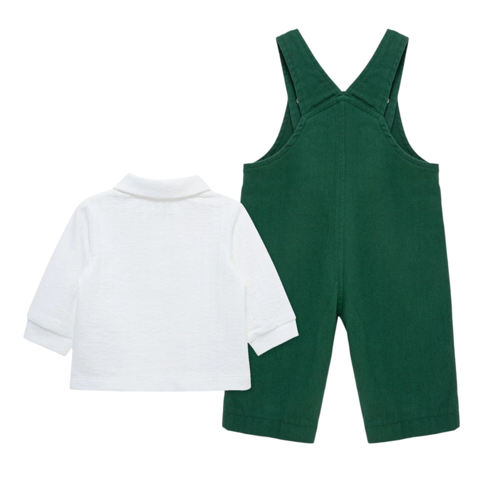 Little Me Merry Overall Set