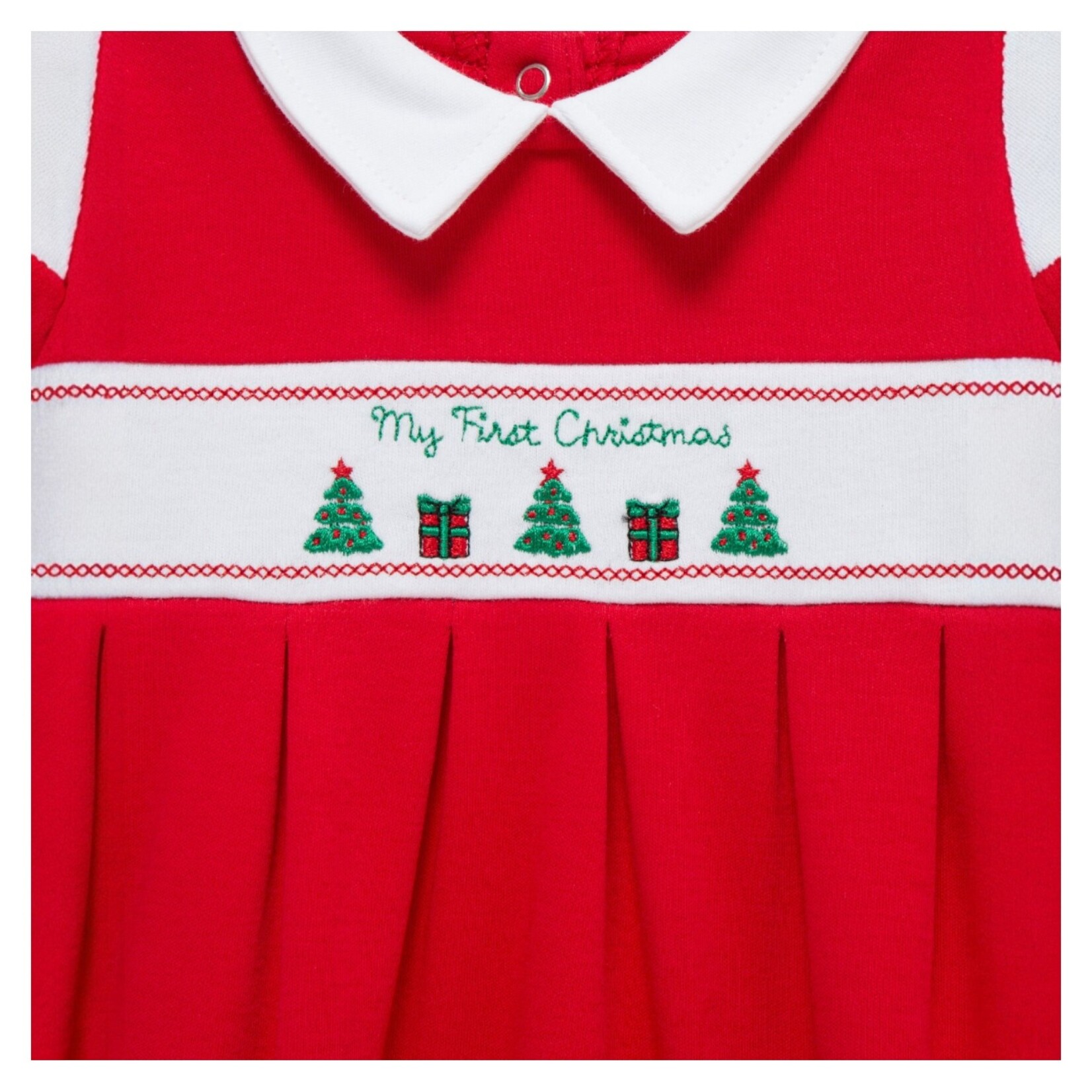 Little Me My First Christmas Footie & Hat