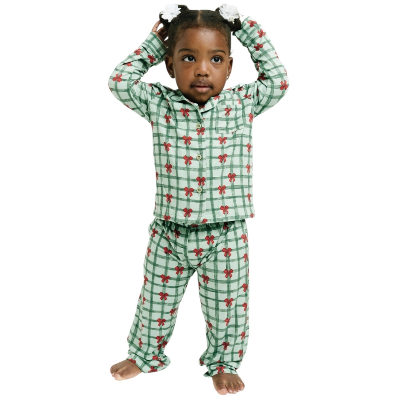 Little One Shop Gift Wrapped Bamboo Button PJ Set #25-1160