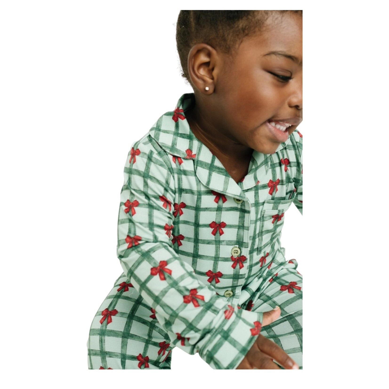Little One Shop Gift Wrapped Bamboo Button PJ Set #25-1160