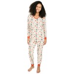 Little One Shop Holiday Bows Women's Button PJ Set