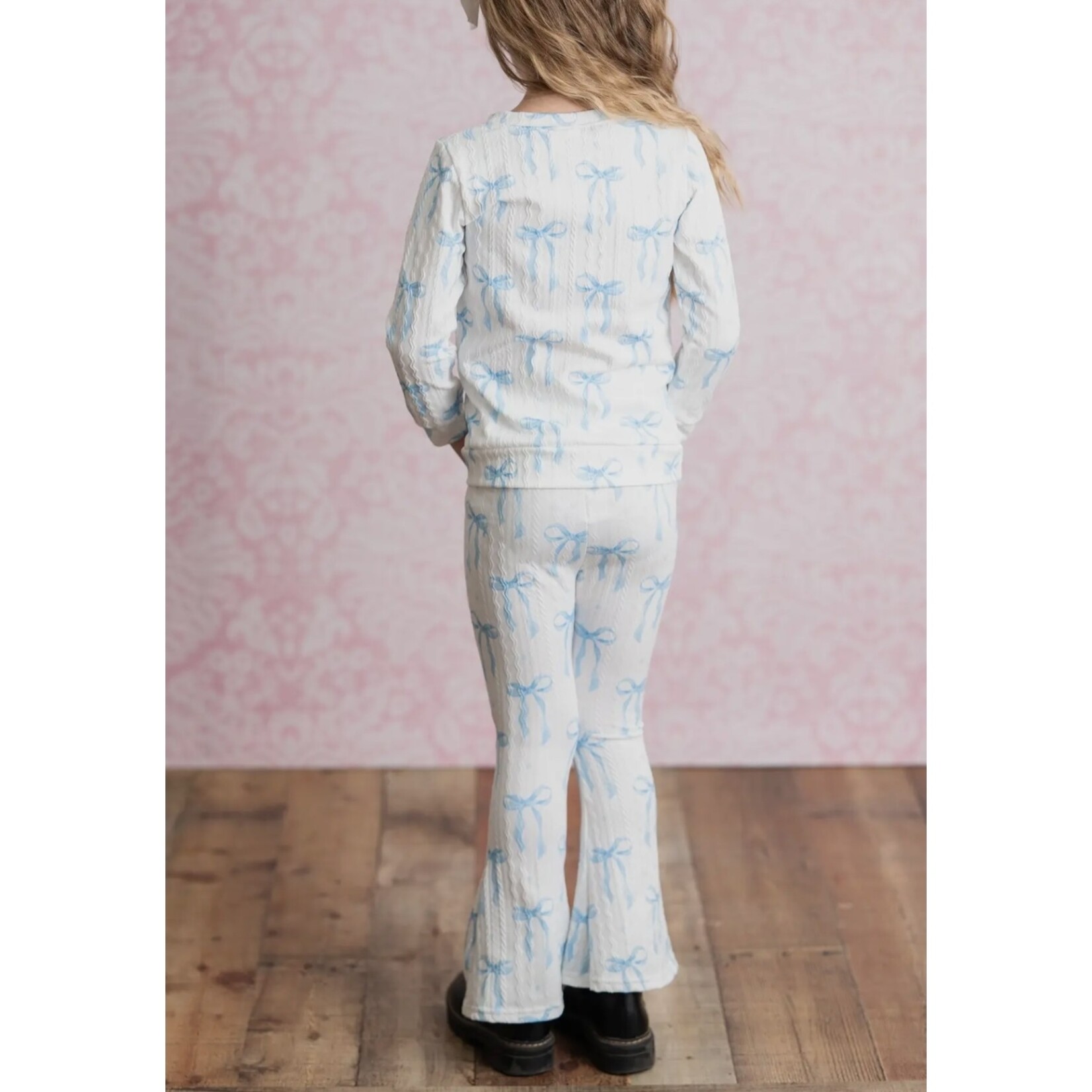 Adorable Sweetness Coquette Blue Bow Flare Set