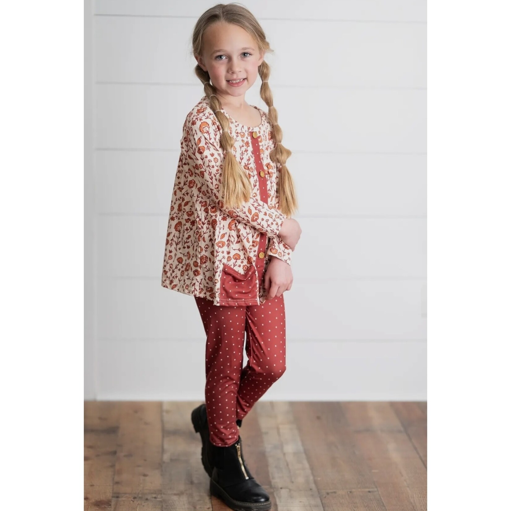 Cinnamon Floral Legging Set