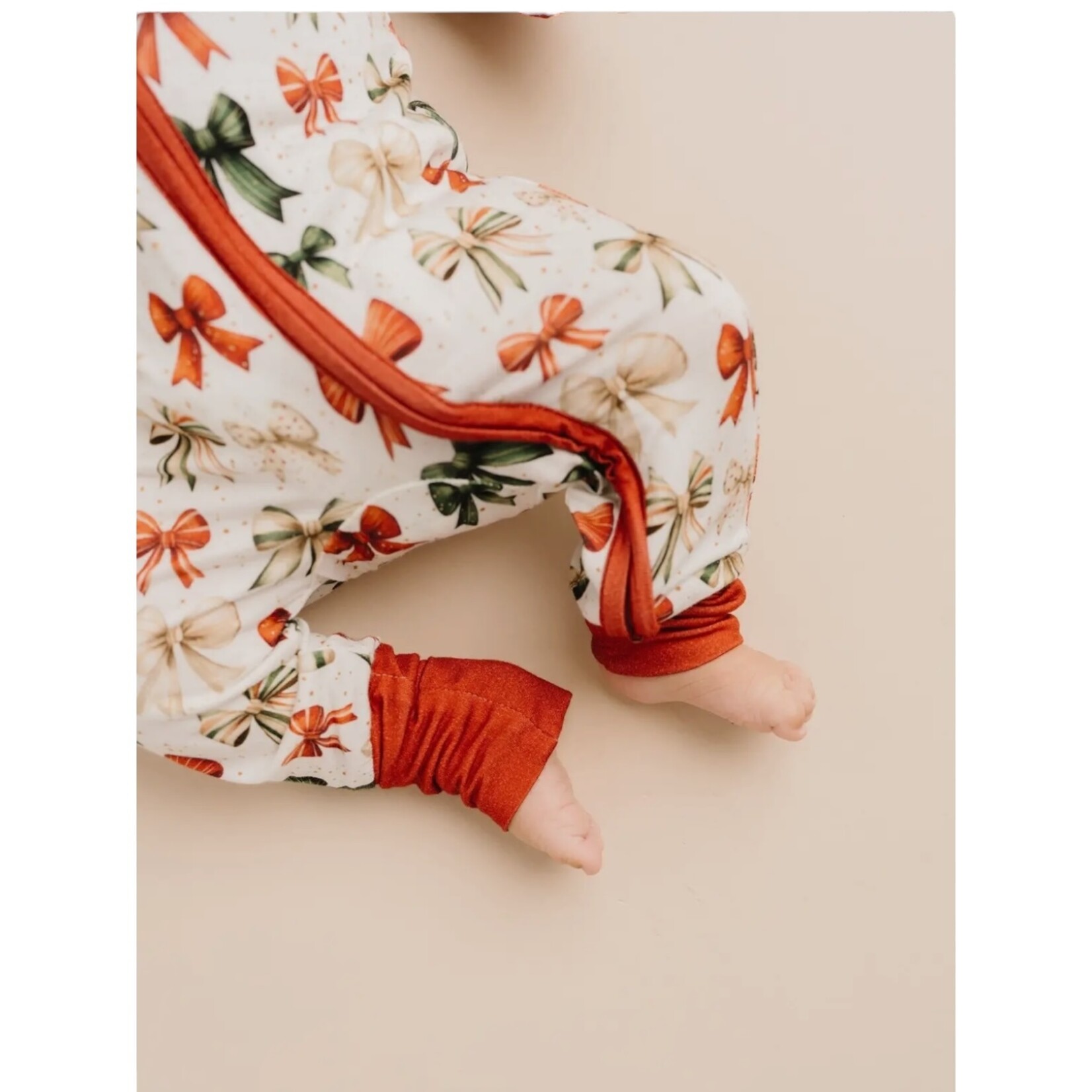 Little One Shop Holiday Bows Bamboo Sleeper