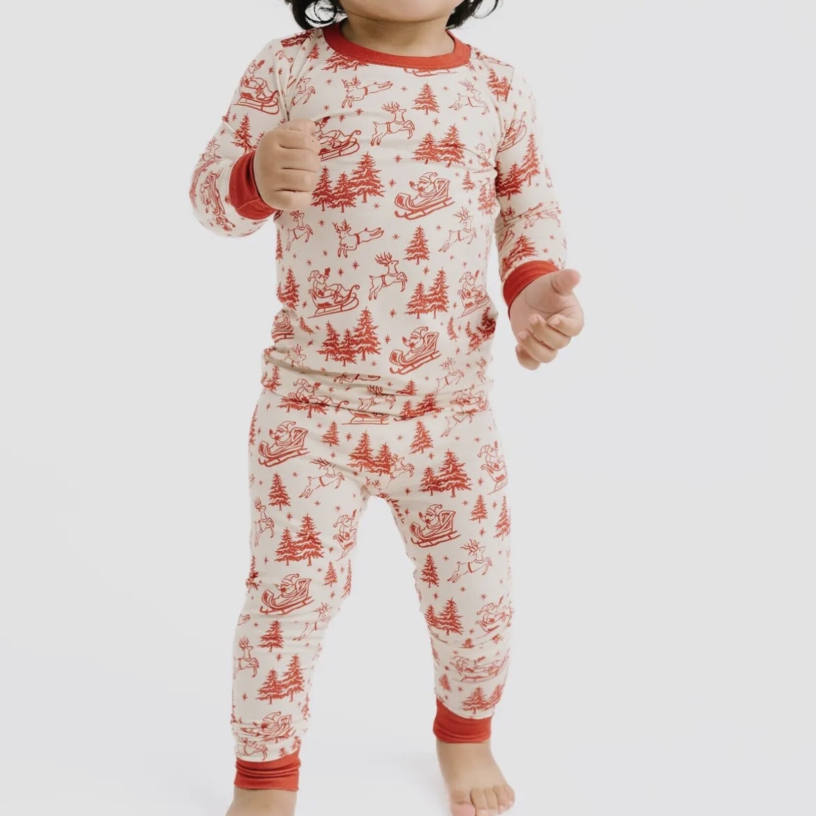 Little One Shop Classic Claus Bamboo PJ Set