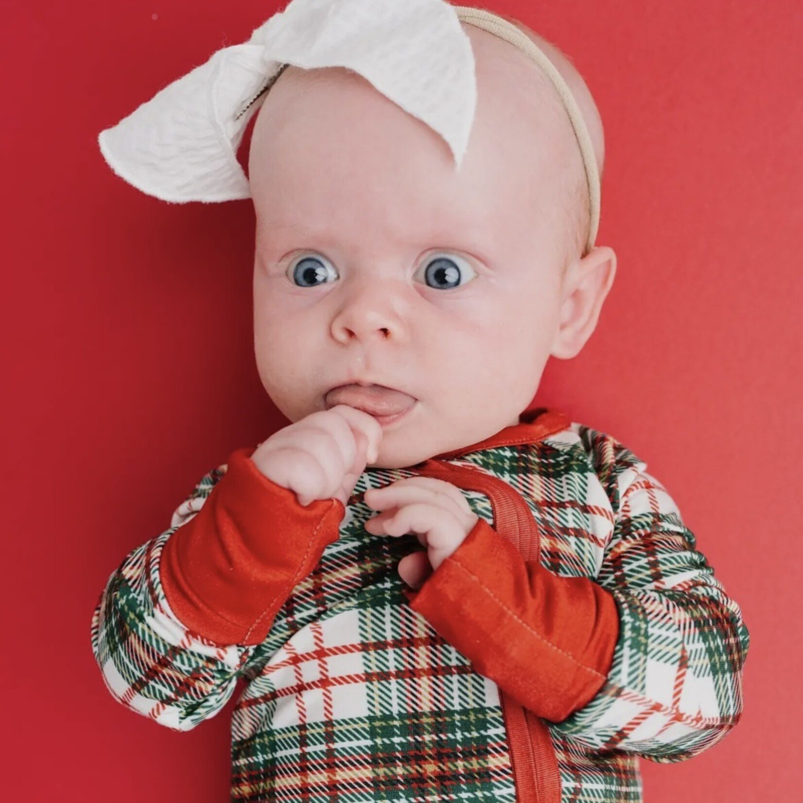 Little One Shop Christmas Plaid Bamboo Sleeper