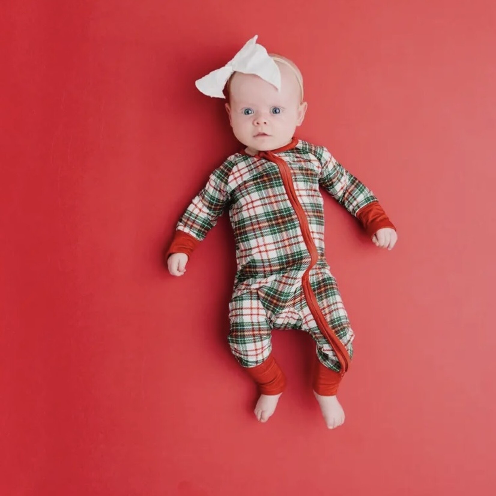 Little One Shop Christmas Plaid Bamboo Sleeper