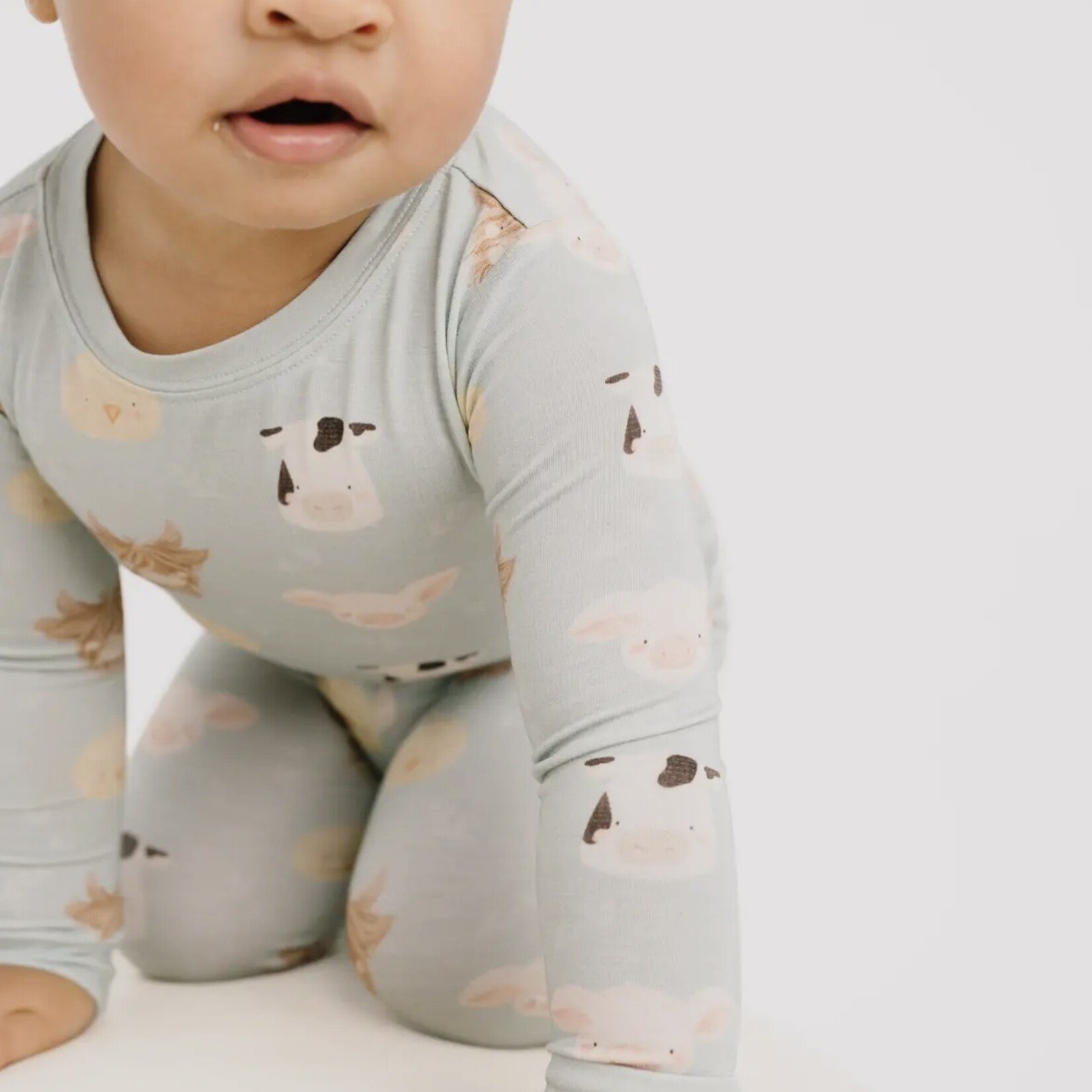 Little One Shop Happy Farm Bamboo PJ Set