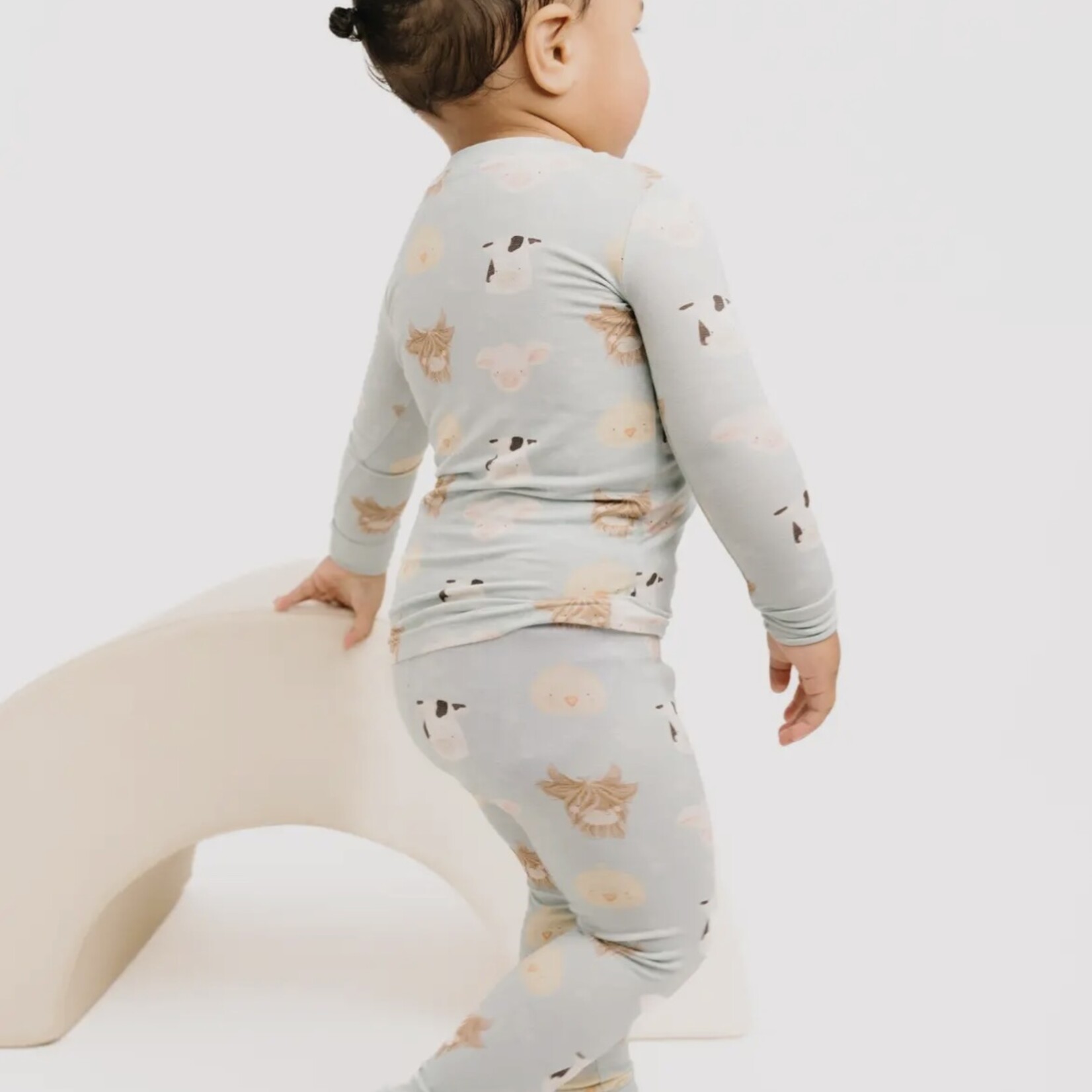 Little One Shop Happy Farm Bamboo PJ Set