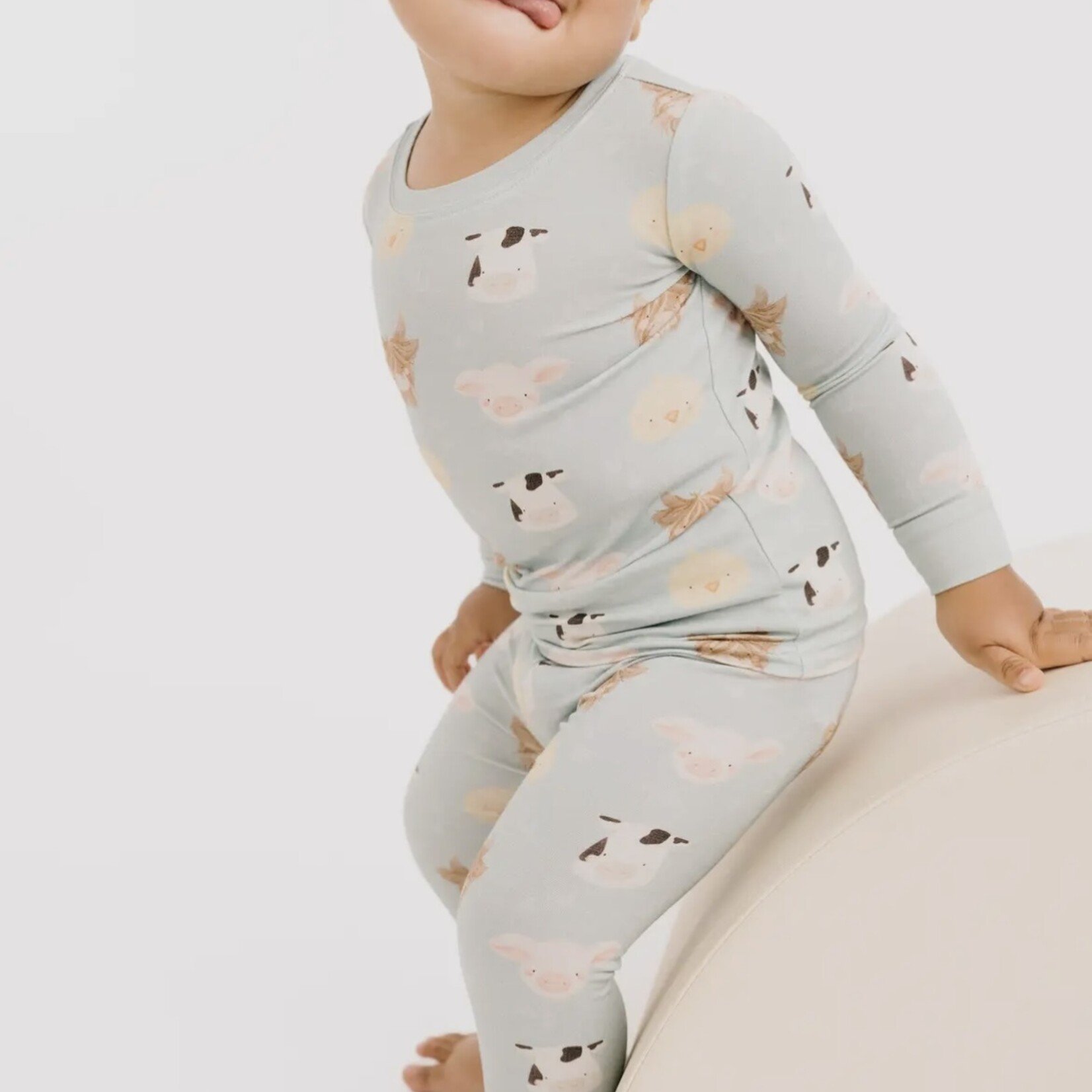 Little One Shop Happy Farm Bamboo PJ Set
