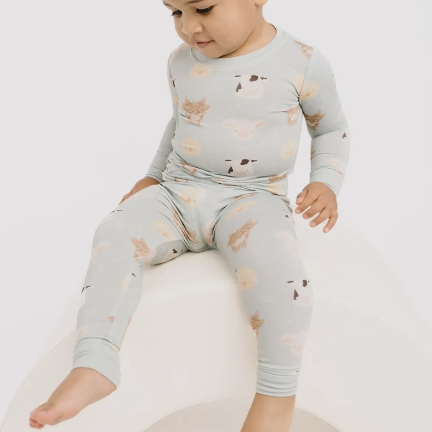 Little One Shop Happy Farm Bamboo PJ Set