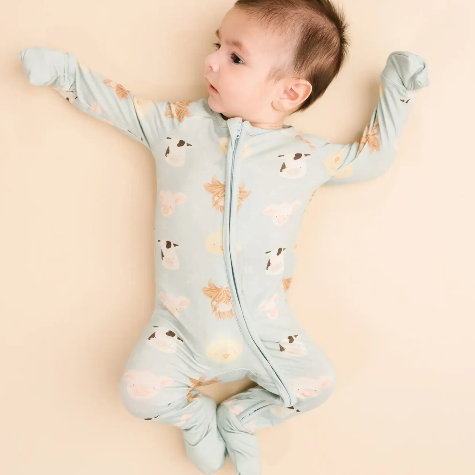 Little One Shop Happy Farm Bamboo Sleeper