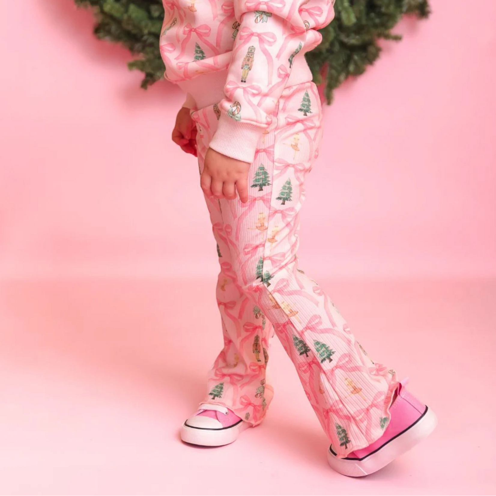 Sweet Wink Nutcracker Trellis Flare Legging