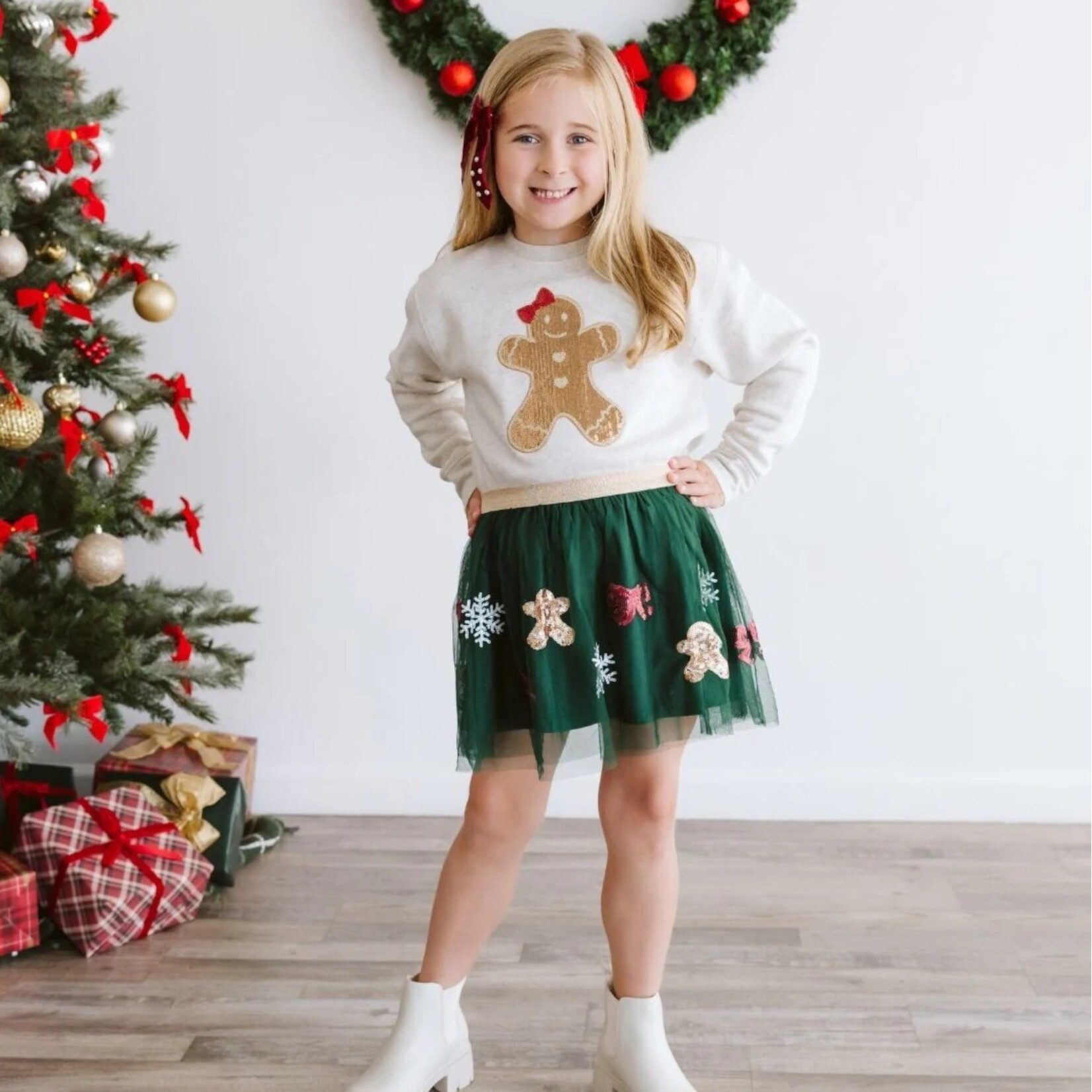 Sweet Wink Gingerbread Sequin Tutu
