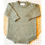 Levi and Lane Newborn Sage Knit Romper