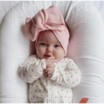 Levi and Lane Newborn Pink Knit Bow