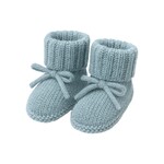 Levi and Lane Newborn Blue Knit Booties