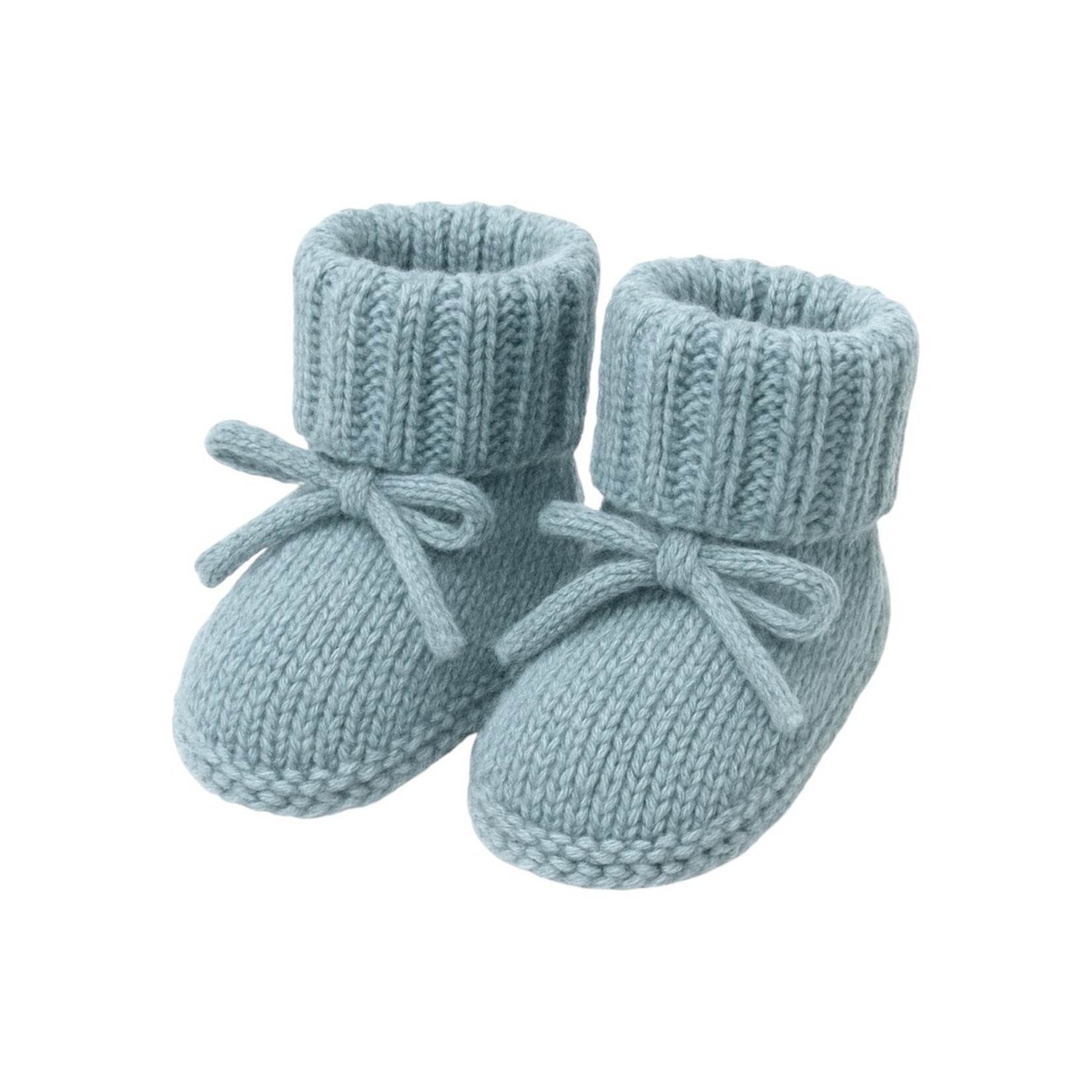 Levi and Lane Newborn Blue Knit Booties