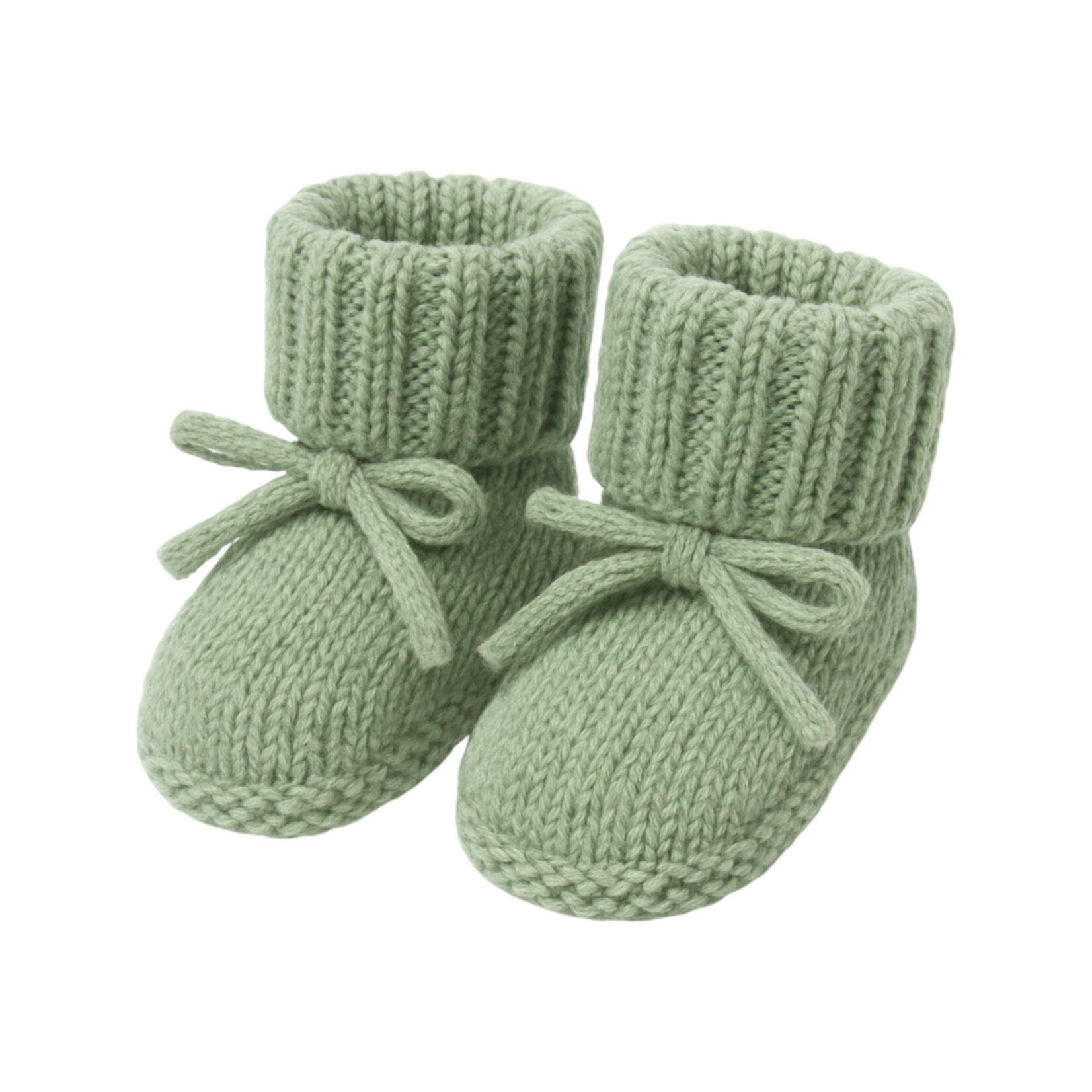 Levi and Lane Newborn Sage Knit Booties