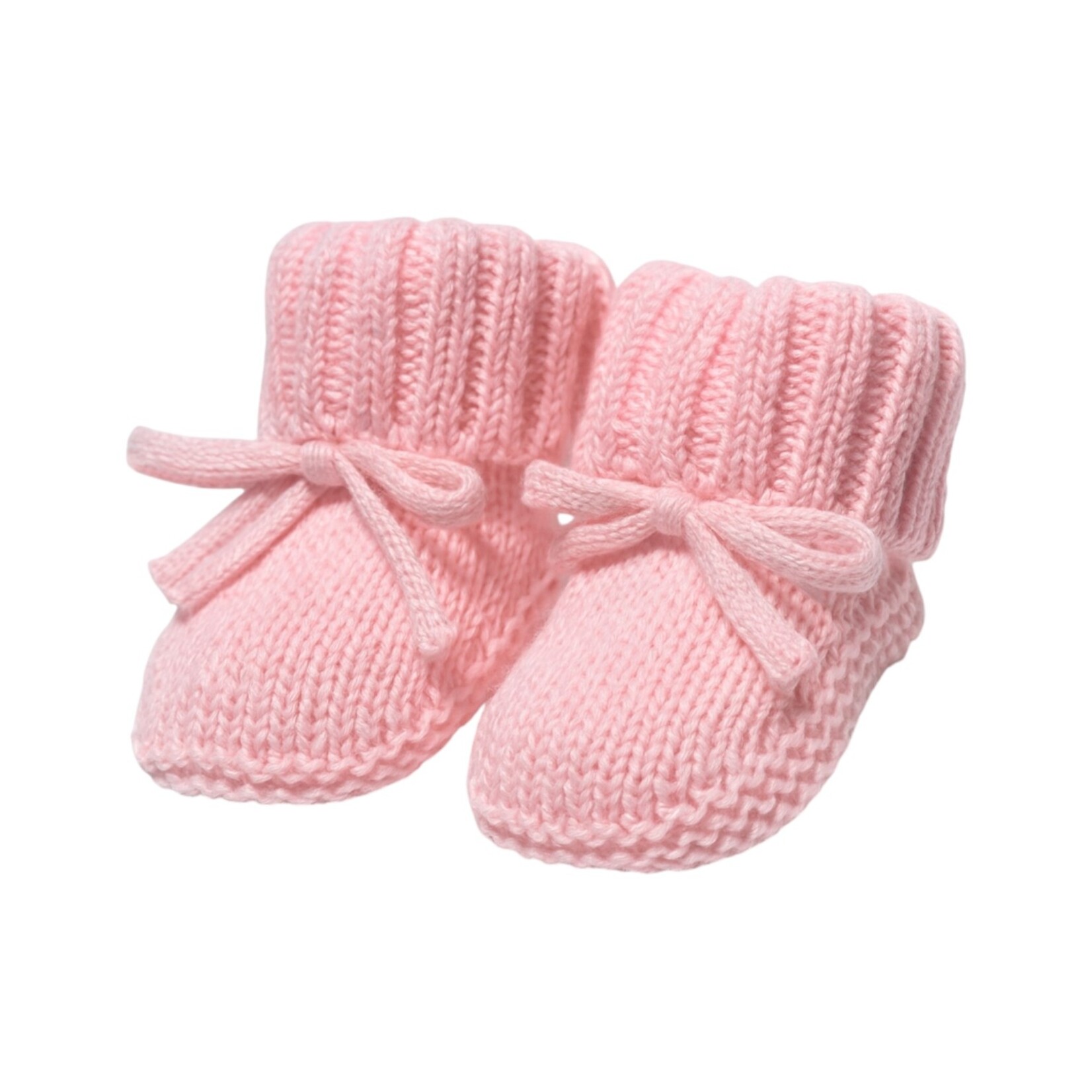 Levi and Lane Newborn Pink Knit Booties
