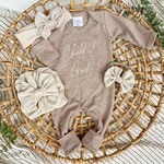 Wonderfully Made Newborn Child of God Romper & Bow