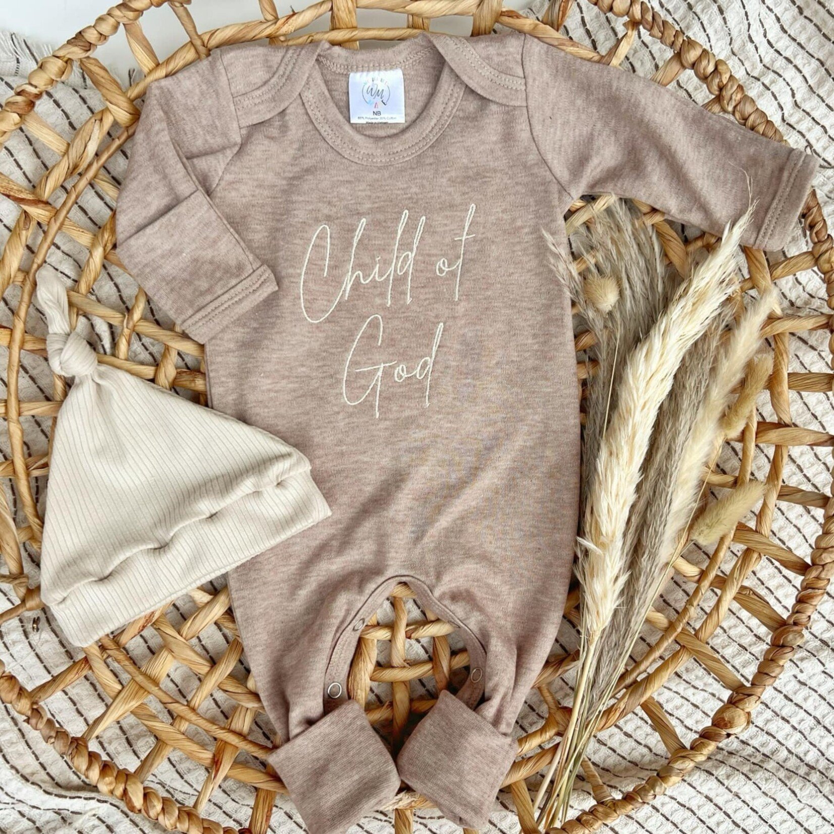 Wonderfully Made Newborn Child of God Romper & Hat