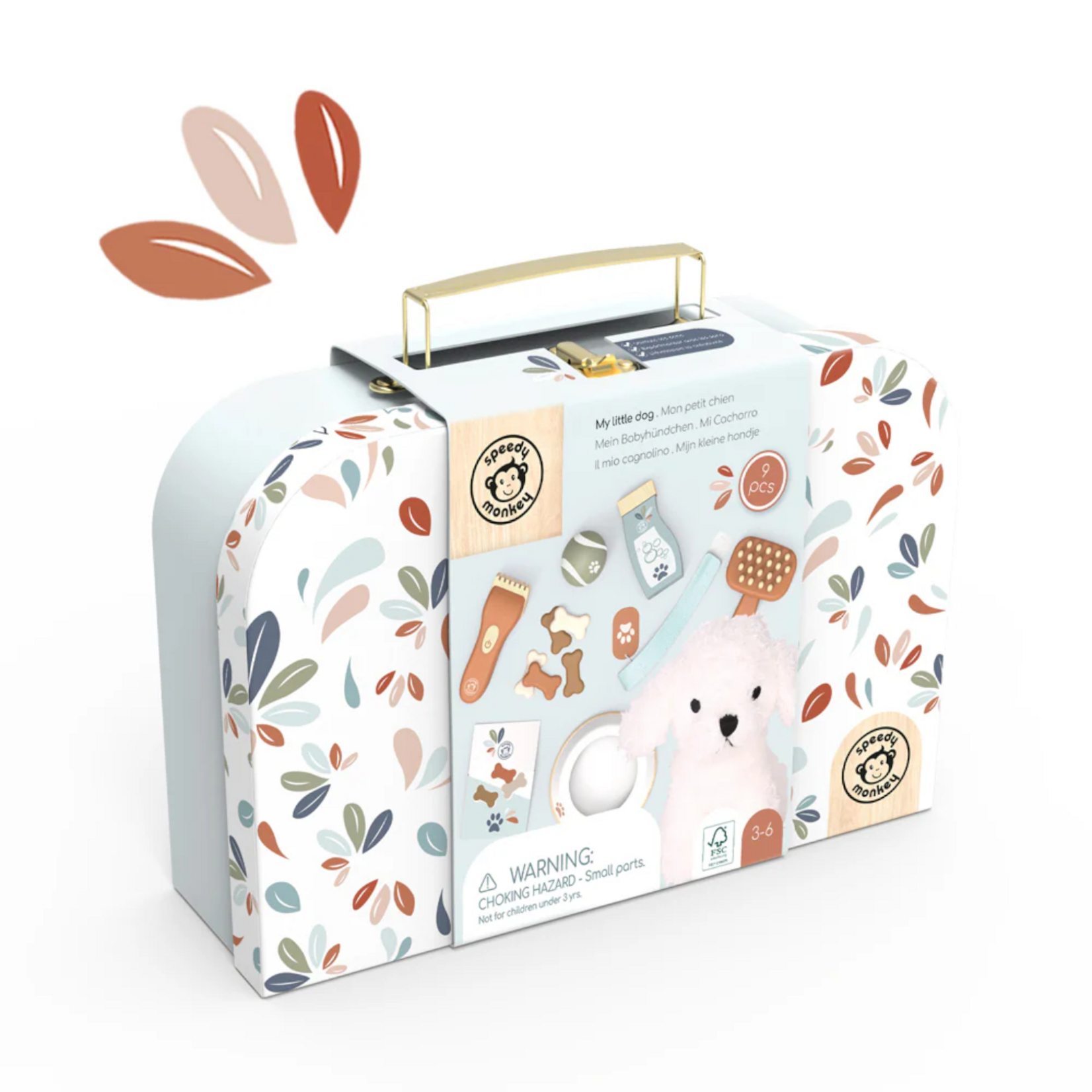 Speedy Monkey Little Dog Suitcase