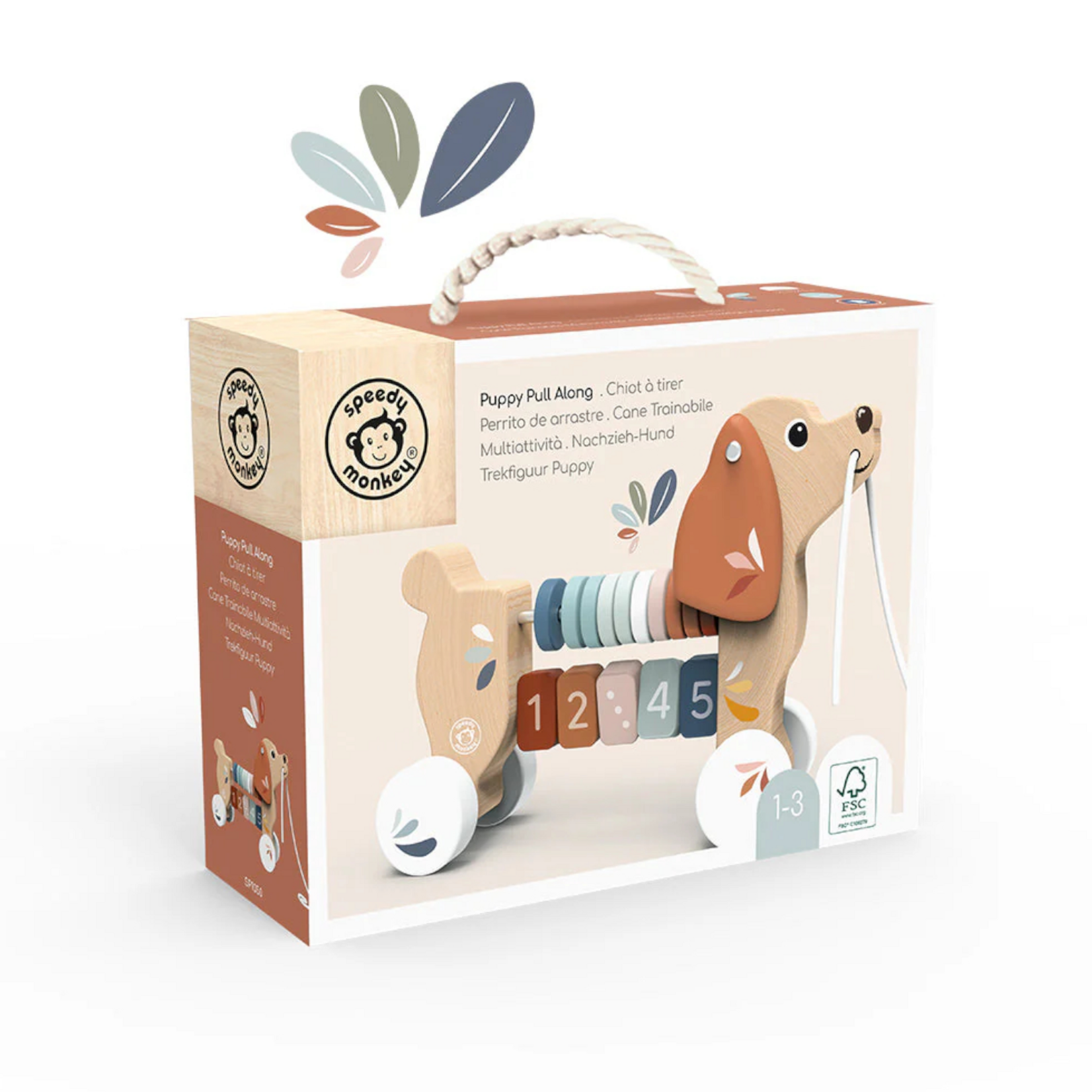 Speedy Monkey Puppy Pull Along