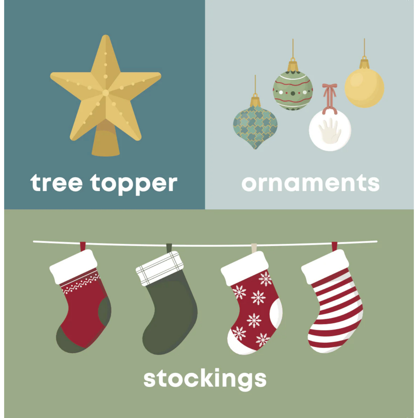 Left Hand Book House Christmas Baby Book