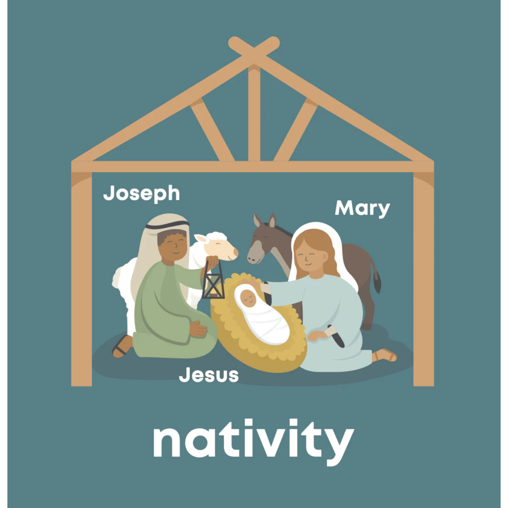 Left Hand Book House Christmas Baby Book