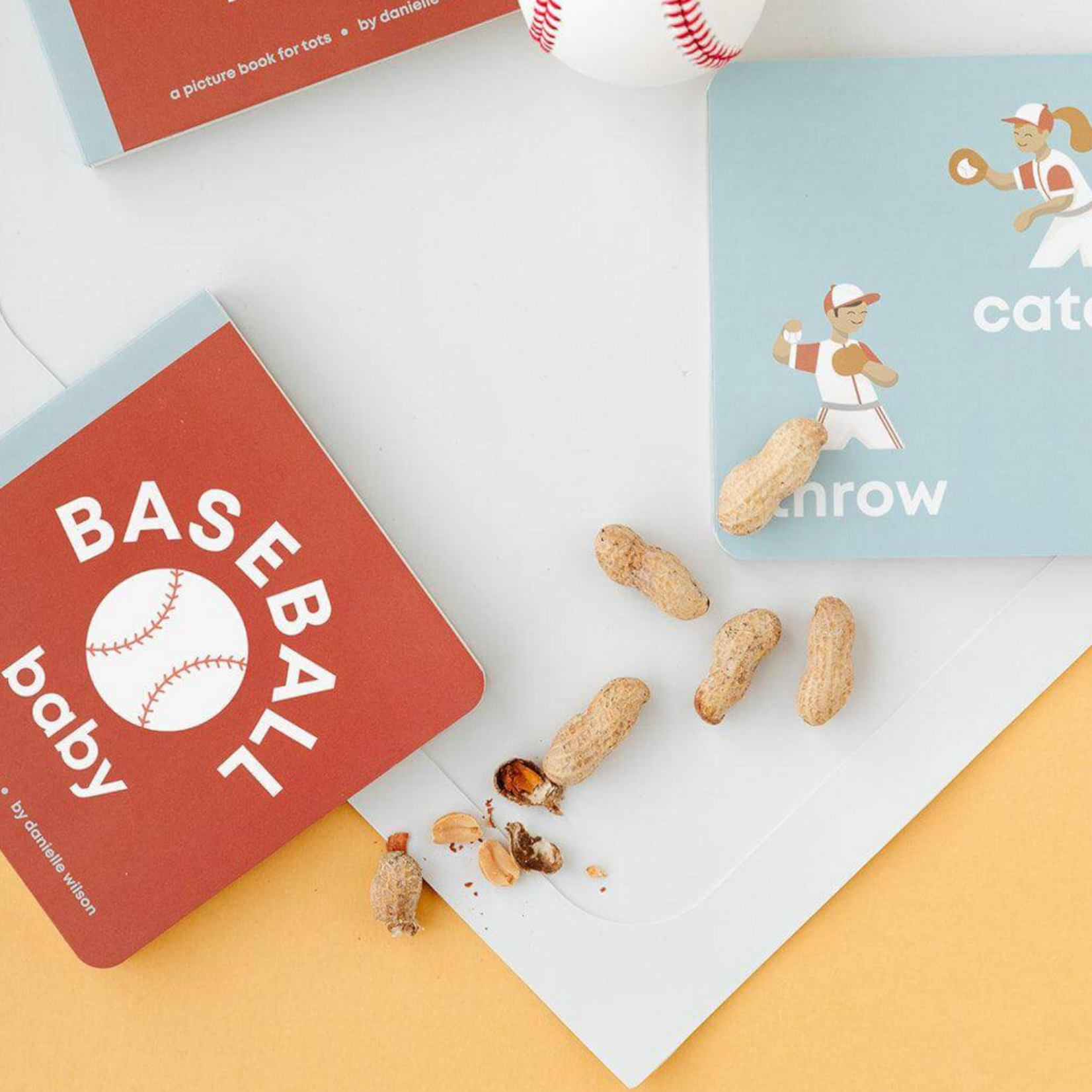 Left Hand Book House Baseball Baby Book