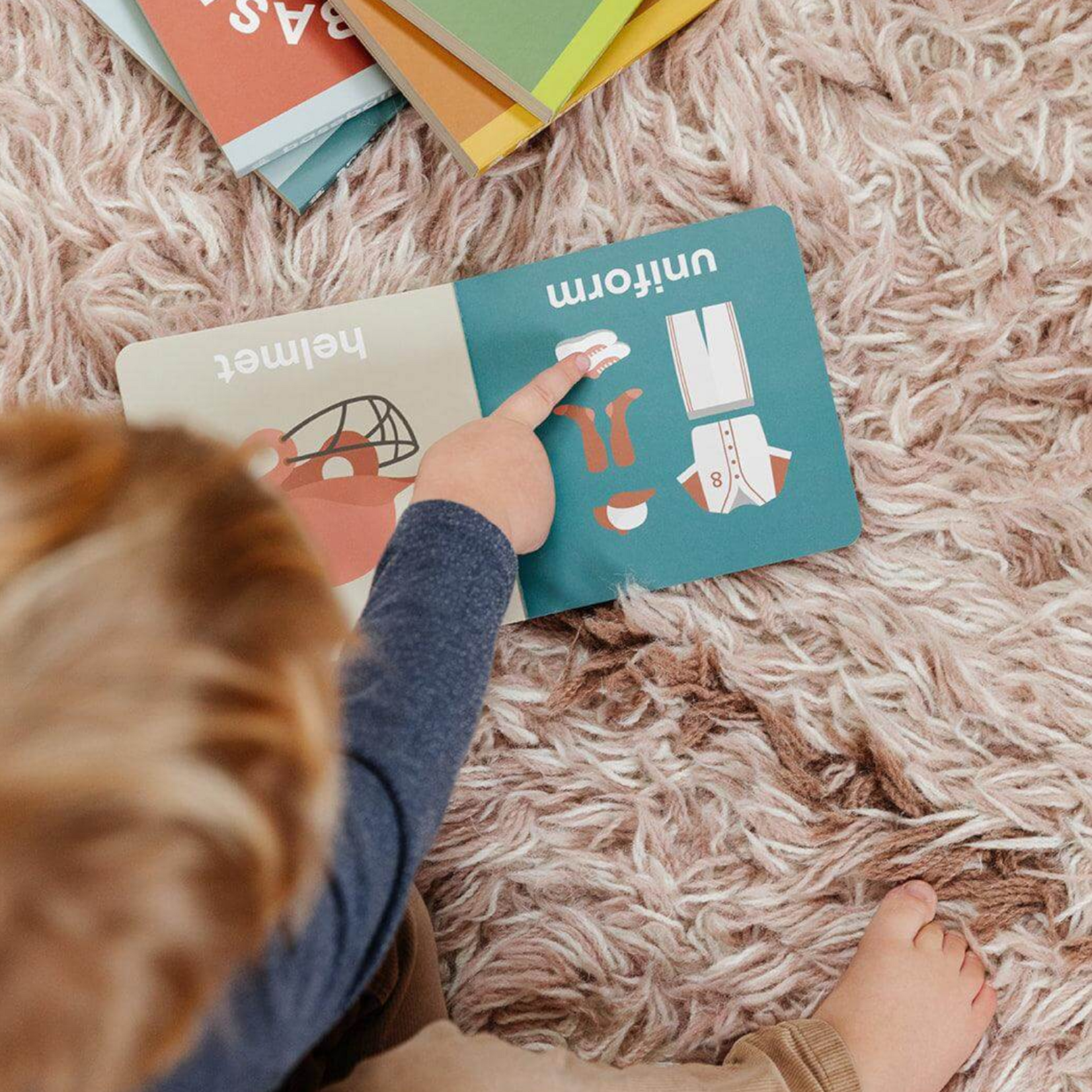 Left Hand Book House Baseball Baby Book