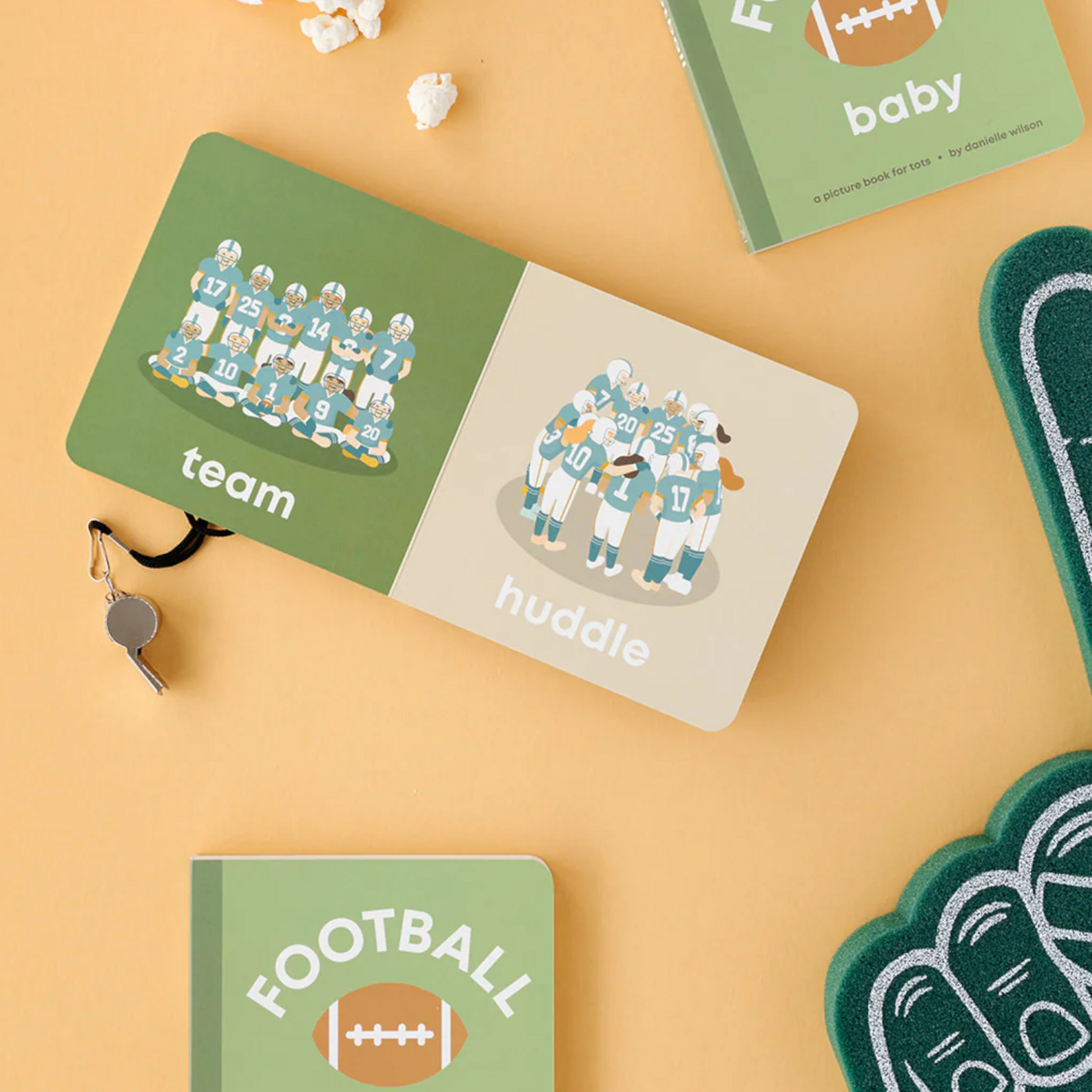 Left Hand Book House Football Baby Book