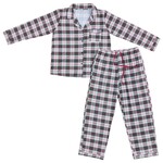 Little One Shop Christmas Plaid Women's Button PJ Set